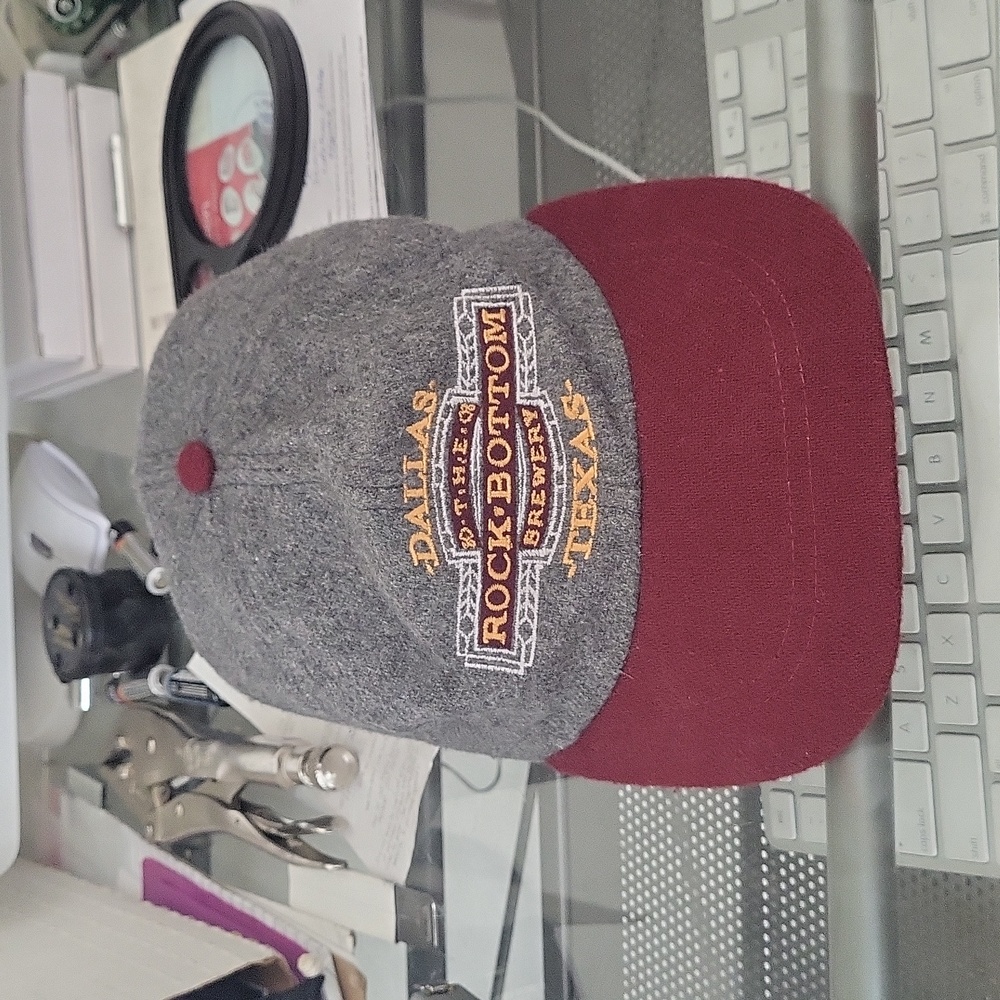 vintage Rock Bottom Restaurant Dallas Texas wool hat